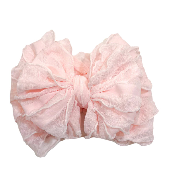 Ruffled Headbands- Sweet Pink