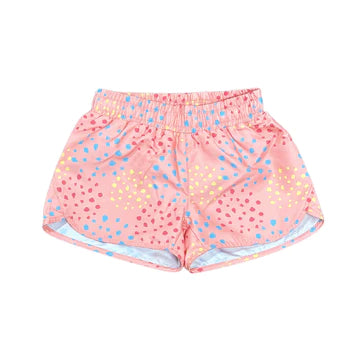 Peach Multi Dots Shorts