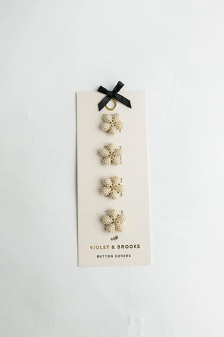 Little Luxuries Button Covers - Flowers