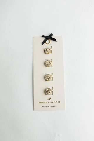 Little Luxuries Button Covers - Crystal