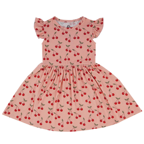 Very Cherry Bamboo Twirl Dress
