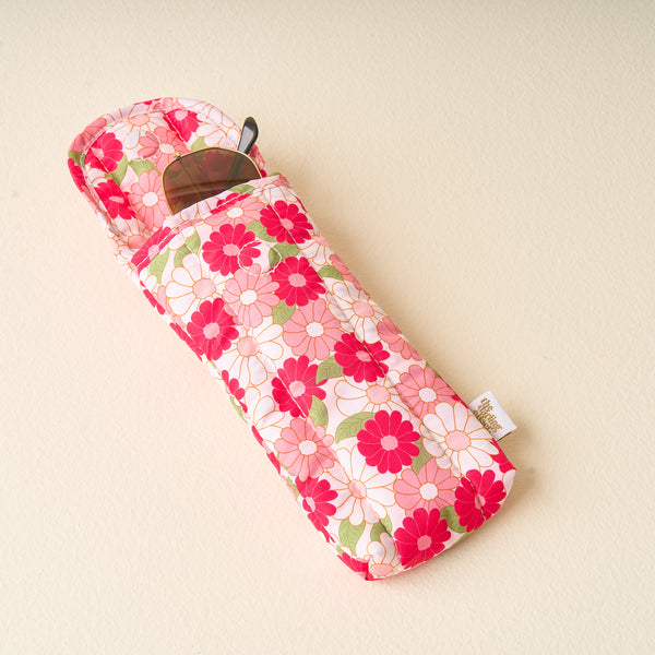 Hot Pink Daisy Craze Sunglasses Case