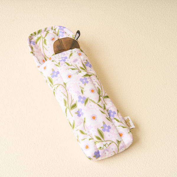 Lilac Floral Haven Sunglasses Case