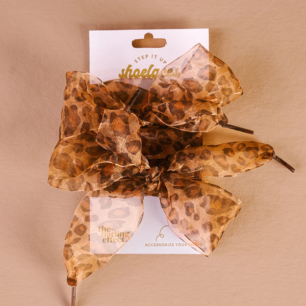 Shoelaces -Sheer Cheetah