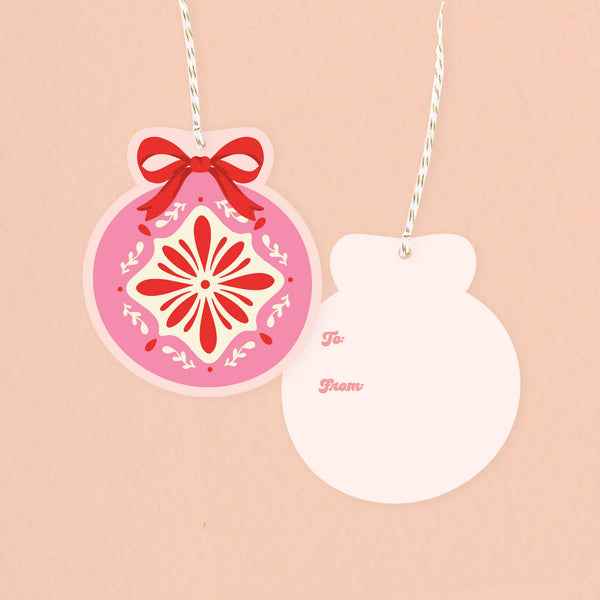 Holiday Gift Tag Set - Merry Ornaments