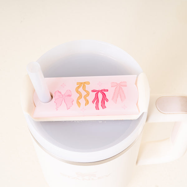 Tumbler Lid Tag - Bow Affair