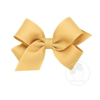 Mini Classic Grosgrain Hair Bow (Plain Wrap)