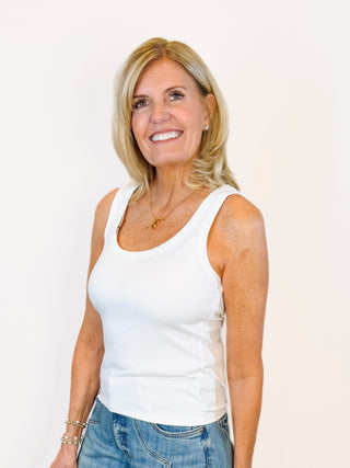 Rowe Scoop Tank - White