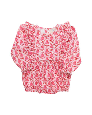 Pink Trees knit bubble
