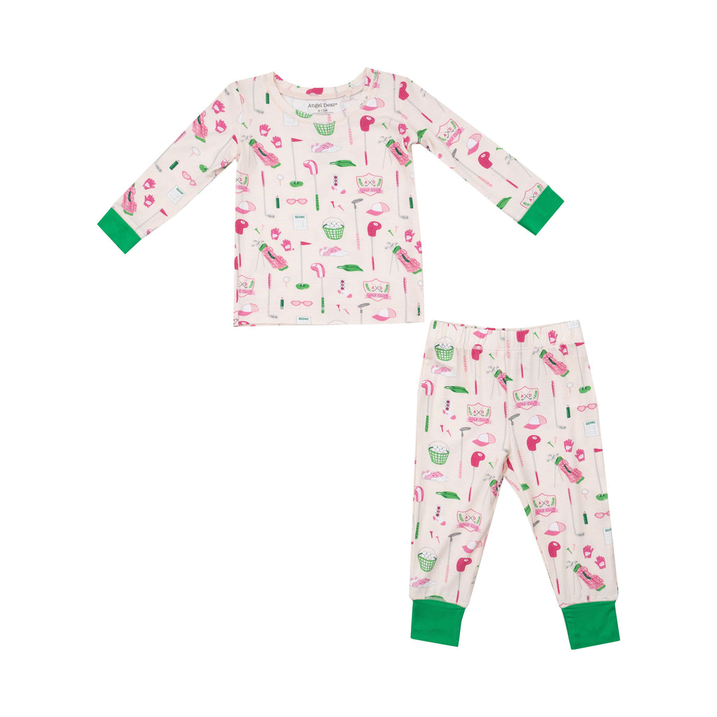 Golf Club Pink Long Sleeve Loungewear Set