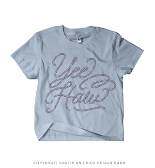 Yeehaw Mid Length Crop Shirt