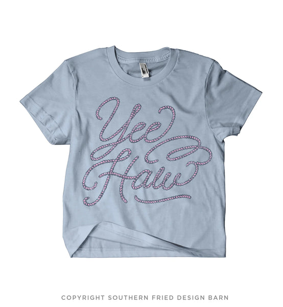 Yeehaw Mid Length Crop Shirt