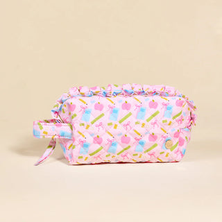 Essentials Quilted Cosmetic Pouch- Schools in Session