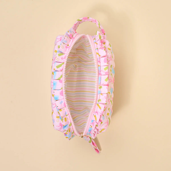 Essentials Quilted Cosmetic Pouch- Schools in Session
