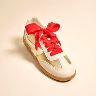 Shoelaces - Frilly Red