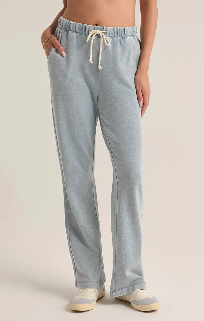 Hunter Knit Denim Pant- Washed Indigo