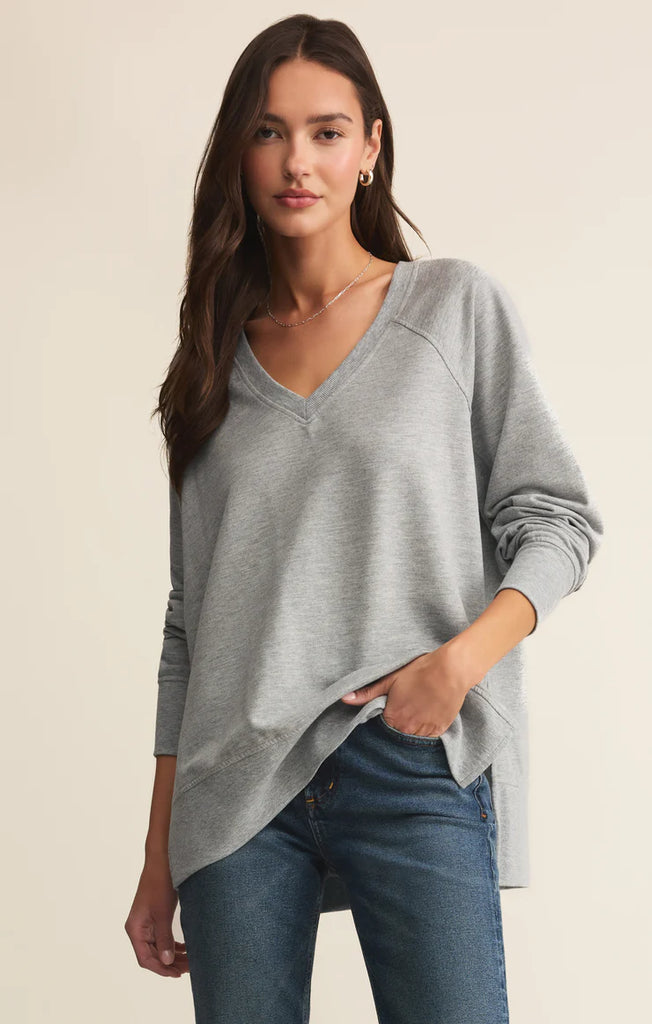 Weekender V-neck Classic Heather Grey