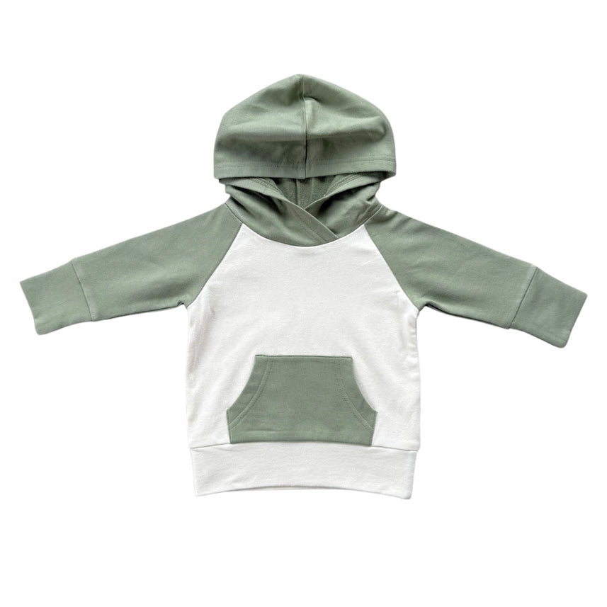 Olive Raglan Hoodie