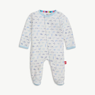 Airplanes Modal Magnetic Footie Sleeper