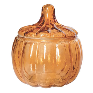 Handmade Glass Pumpkin Jar