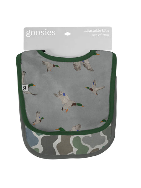 Mallards Print Bib Set