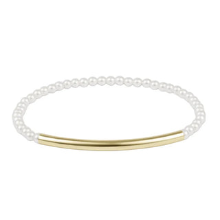 Bliss Bar Smooth Pearl 3mm Bracelet