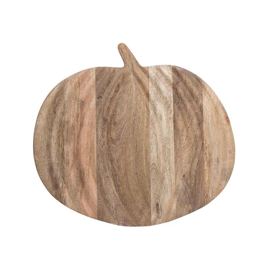 Mango Wood Pumpkin Shaped Cheese/Serving Board