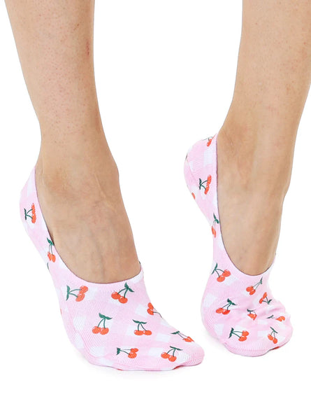 Cherry Liner Socks