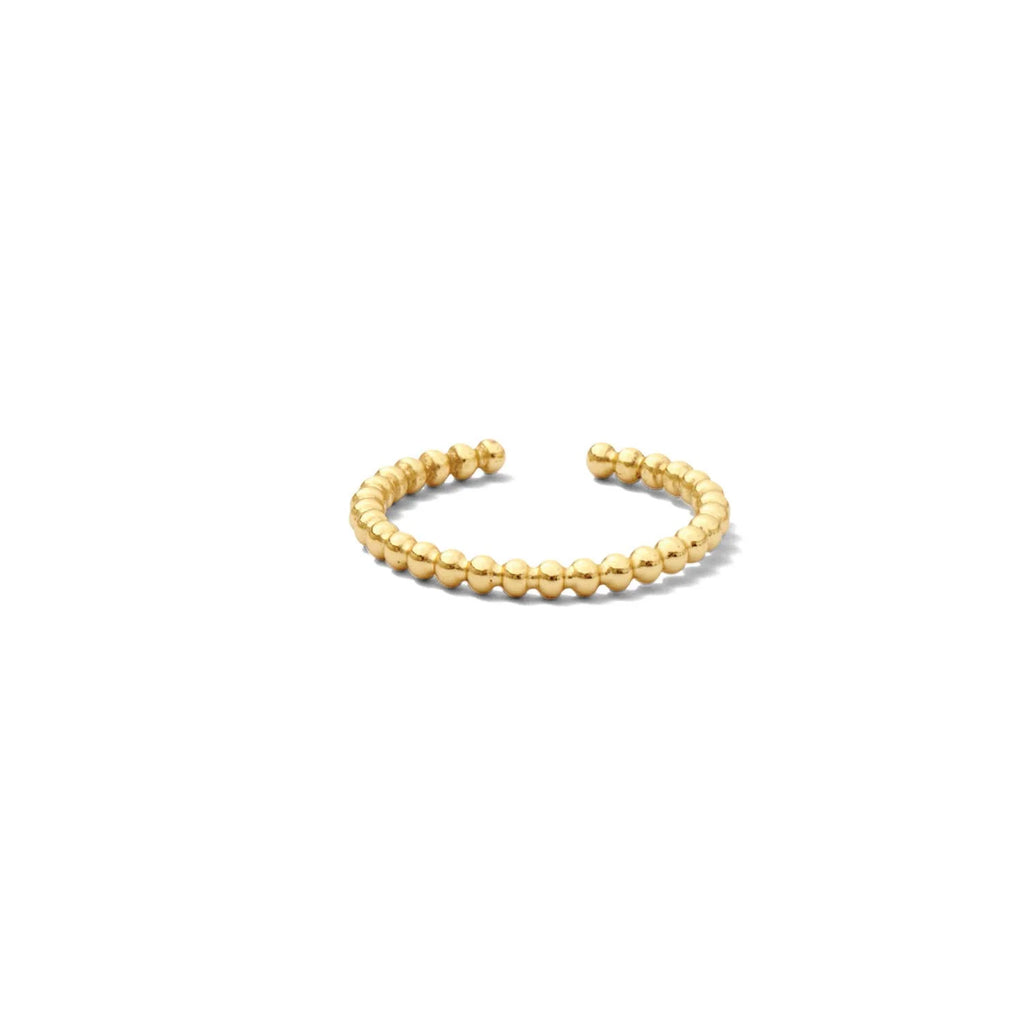 Ultra Delicate Ball Adjustable Ring in Gold