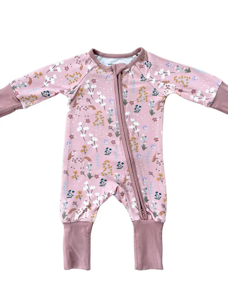 Unicorn LS Zip Romper