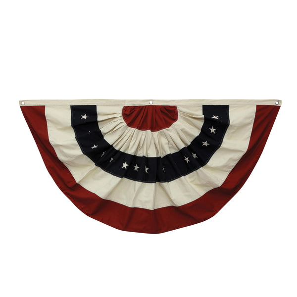 Americana Flag Bunting with Grommets 59"Lx30"H