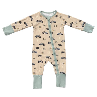 Dirt Bikes Long Sleeve Romper