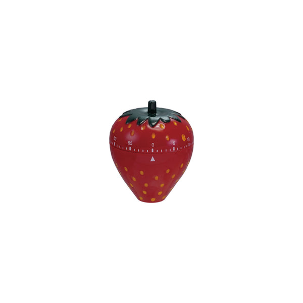 Plastic Strawberry Shaped 1 Hour Twist Timer, Red, Green & Yellow