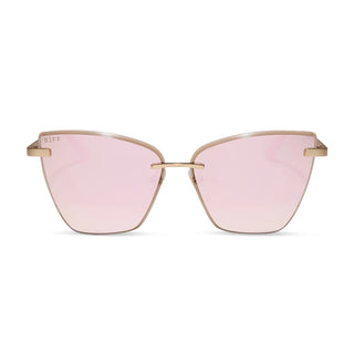 Becky V Brushed Gold + Cherry Blossom Mirror