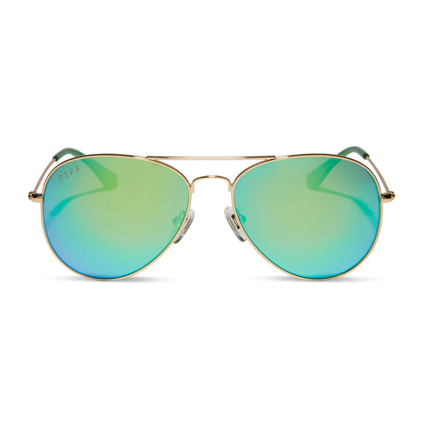 Cruz Gold + Green Mirror Polarized