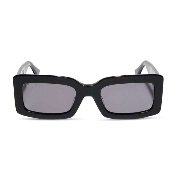 Indy Sunglasses in Black/Grey Polarized