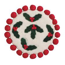 Holly Felted Trivet