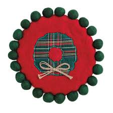 Wreath Felted Trivet