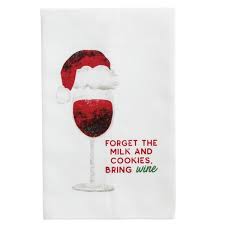 Bring Wine Christmas Towel