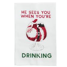 He Sees You Christmas Towel
