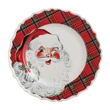 Santa Christmas Icon Salad Plate