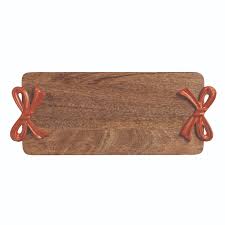 Red Bow Handle Wood Board