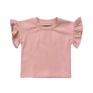 Ruffle Sleeve Top in Spring Mauve