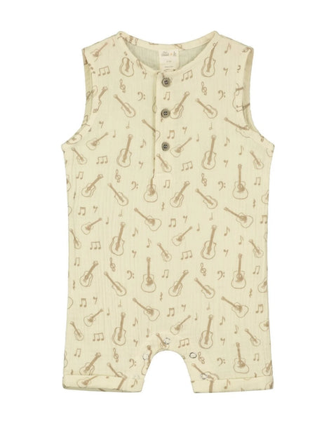 Arlo Romper in Latte Guitars