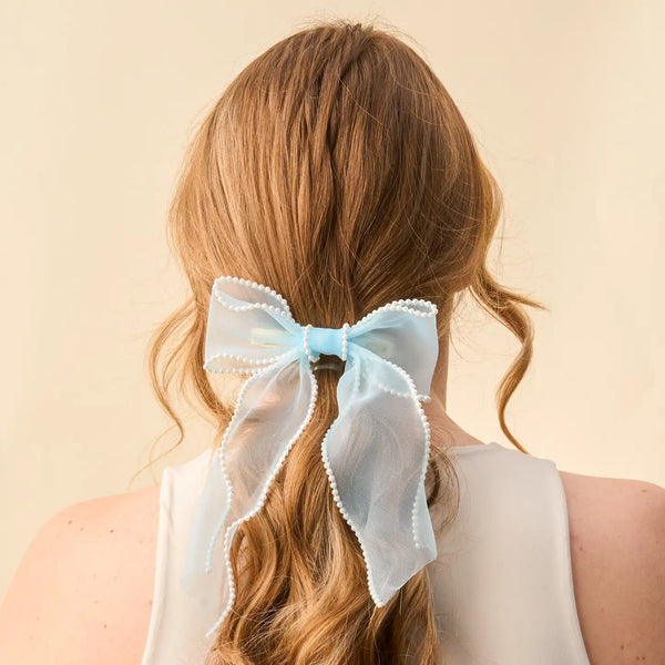 Sheer Pearl Hairbows