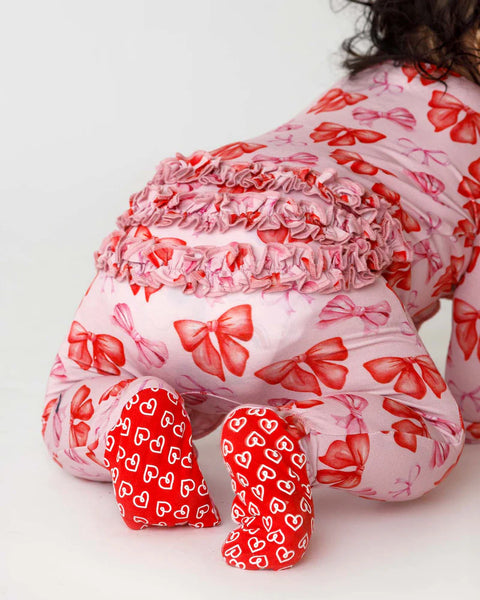 Catalina Ruffled Zippered Footie Sleeper