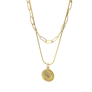 Bobbi Gold Waterproof Layered Necklace