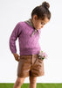 Faux Leather Bermuda Shorts in Camel