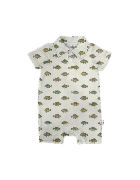 Lake Fish SS Polo Romper