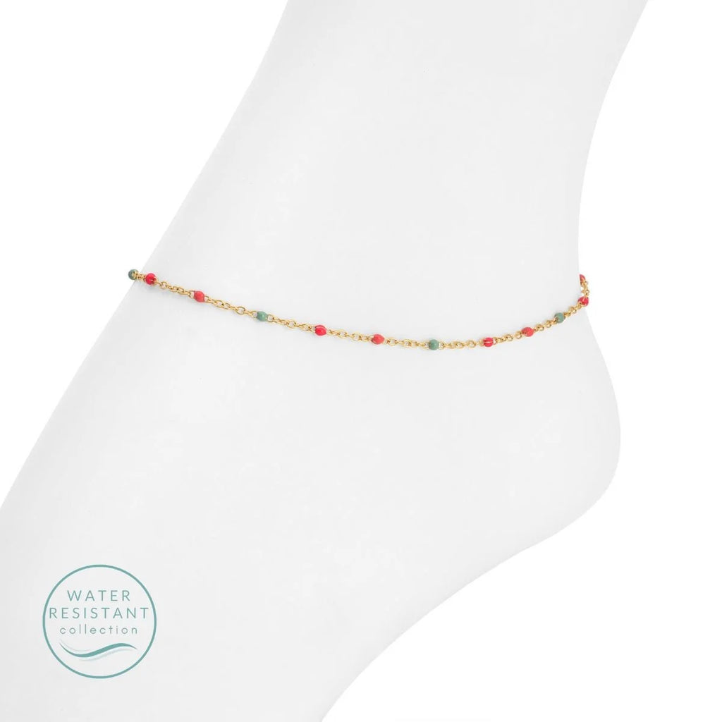 Colorful Dotted Chain Anklet